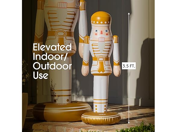 FUNBOY Gold Inflatable Nutcracker – 3.5ft