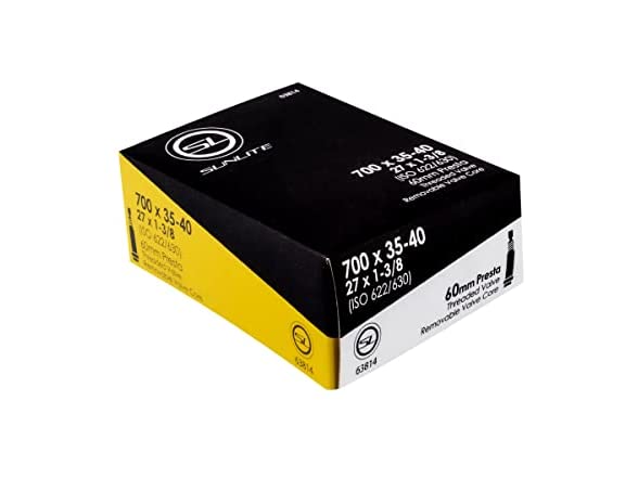 Chambre à Air Sunlite Valve Presta 60mm, Résistante Aux épines, Pour Pneus 700x23-25 Et 27x1x1-8 (neuf)