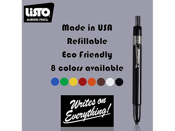 Listo 1620 and 162 Marking Kit - Yellow, 12 Pencil