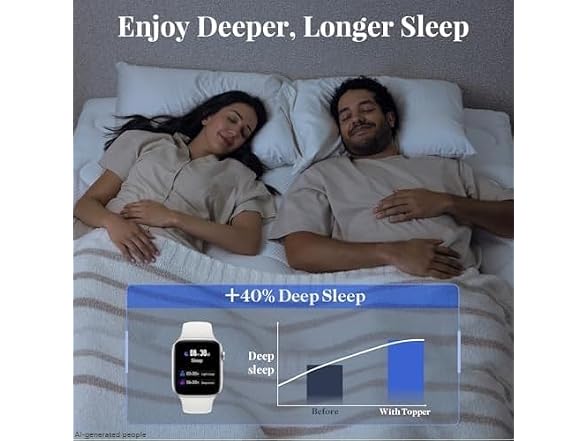 OhGeni 5" Dual Layer Topper, Twin XL
