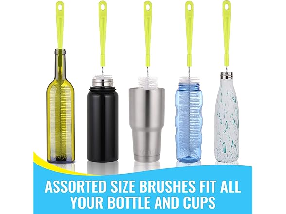 Bottle Cleaning Brush Set - Long Handle