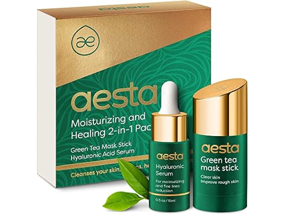 Aesta Green Tea Mask Stick + Hyaluronic Acid
