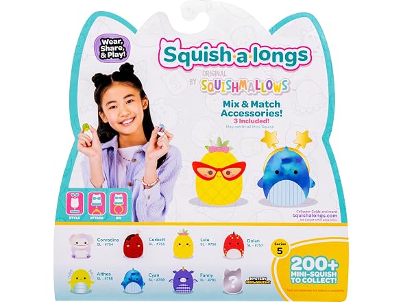 Squish-a-longs Mini-Squish 8-Pack (Wave 5, Style 3)