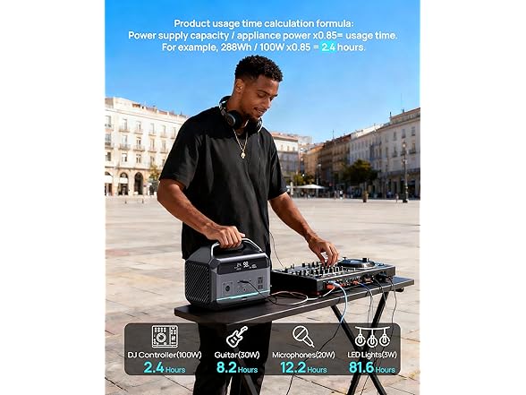 DaranEner Portable Power Station | 600W | 288Wh