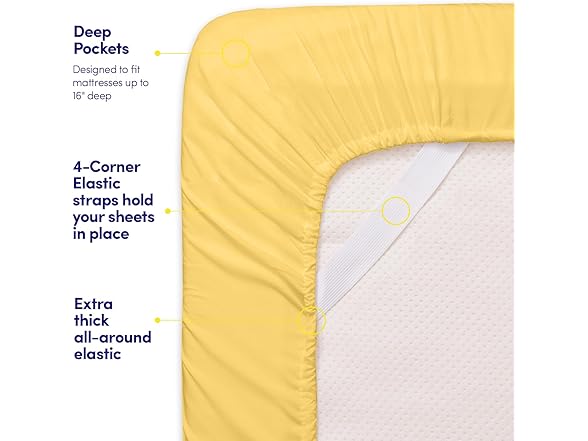 Classic Solid Microfiber Sheet Set