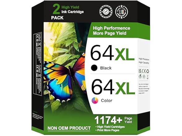 Adoccur 64XL Ink Cartridge Replacement