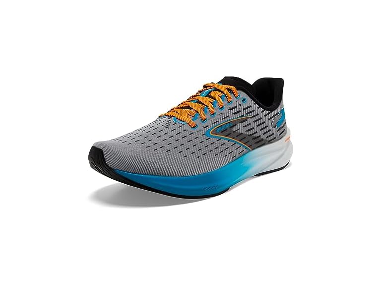 Brooks Hyperion Men's Shoes Grey/Atomic Blue/Scarlet Size 11