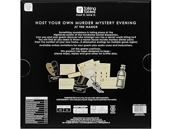 Talking Tables Reusable Murder Mystery Game