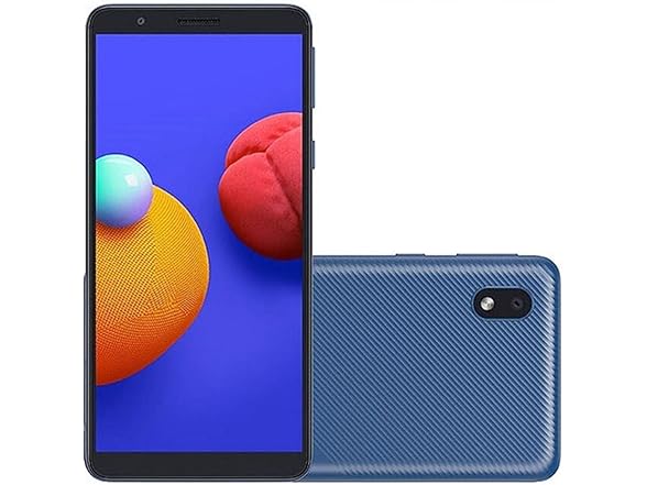 Samsung Galaxy A01 Core A013M/DS, US & Global 4G LTE, International Version (No US Warranty), 16GB, 1GB RAM, Blue - GSM Unlocked (Open Box)