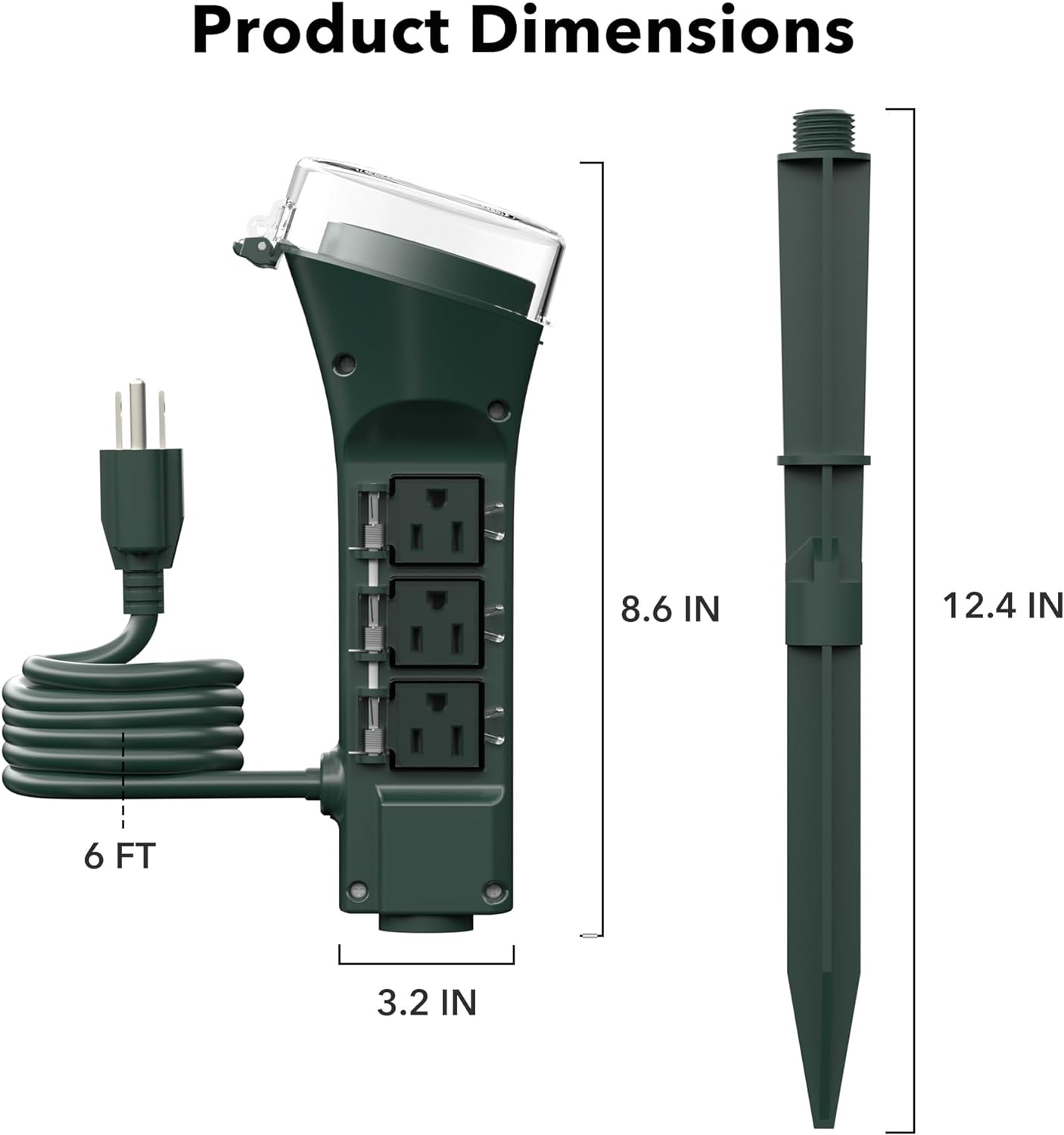 BN-LINK Outdoor Power Strip Yard Stake Timer, D2D - Gallery 13