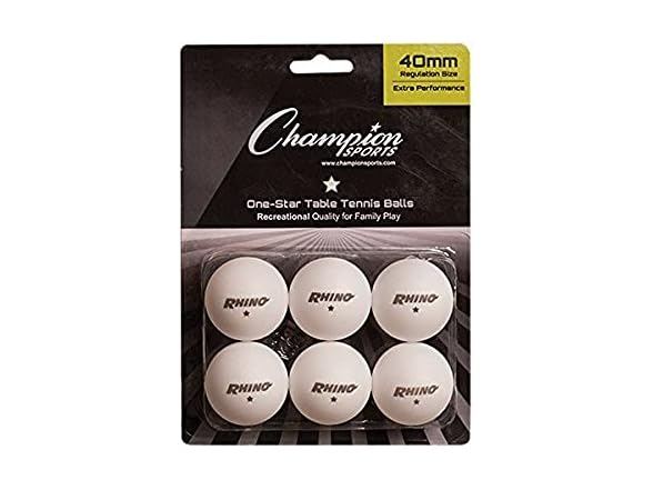 Table Tennis Balls - 6 Count (Pack of 1)