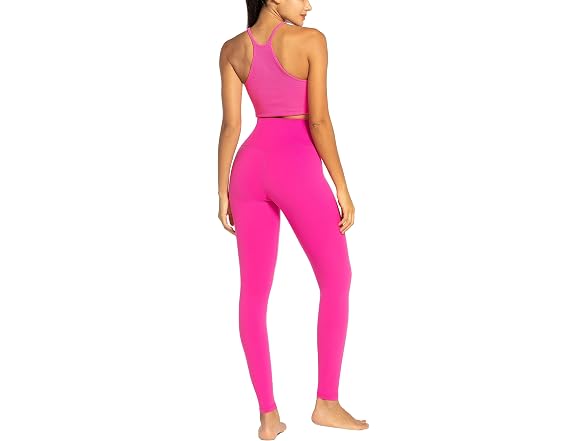 Sunzel Womens Leggings 28in S Hot Pink