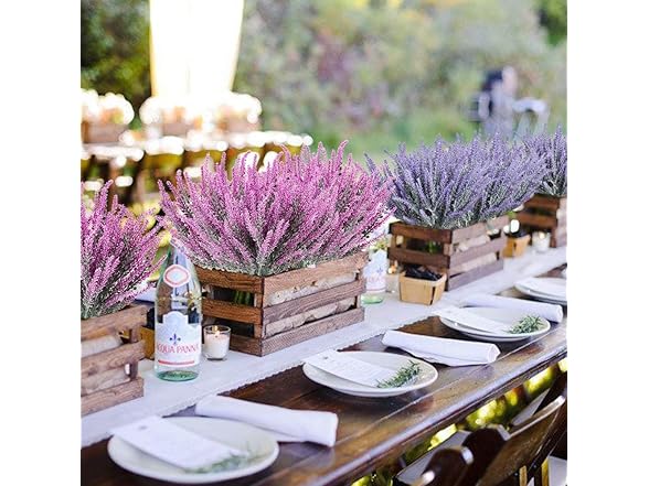 TENCHY 12 Bundles Artificial Lavender