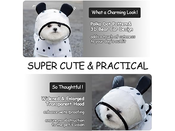 MANON ROSA Dog Clothes- Waterproof & Quick-D