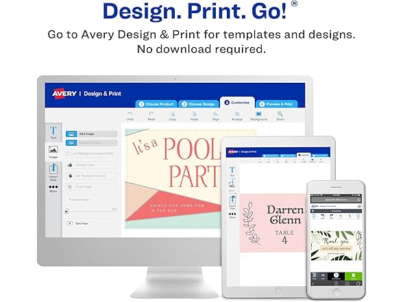 Avery Clean Edge Printable Business Card