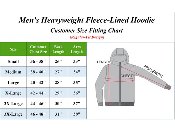 3Pk Mens Heavyweight Fleece-Lined Tech Zip Hoodie