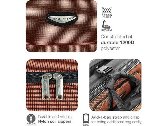 Travel Select Amsterdam Expandable Rolling Upright Luggage