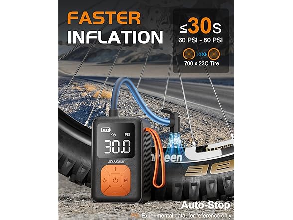 ZUZEE Mini Bike Pump 150PSI Electric