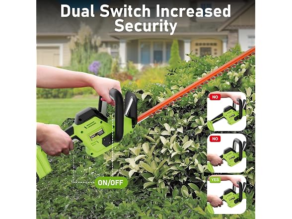 Sunchers 20V Max Hedge 22" Trimmer Cordless
