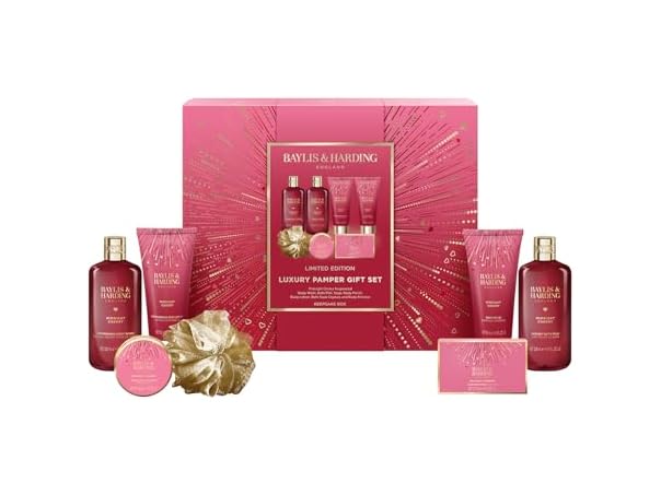 $7.99, Was $13.76, 41% Off! Baylis & Harding Midnight Cherry Luxury Pamper Gift Set dealfomo