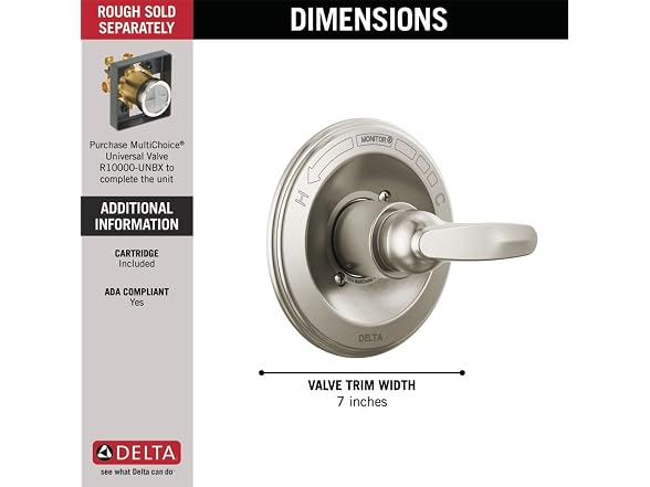 Delta Foundations 13 Series Single-Function Trim Kit