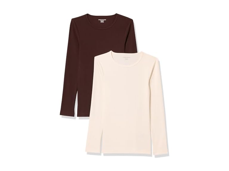 Amazon Essentials Women Slim-Fit Long Rib T-Shirt - Gallery 10