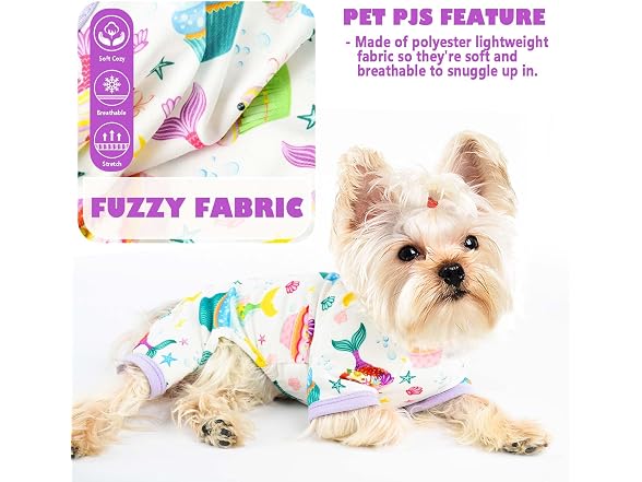 Yikeyo Dog Pajamas for Small Dogs, Soft Thin