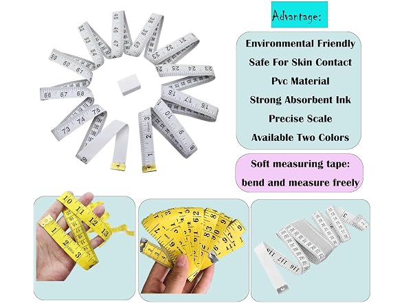 Oboteny 2Pcs Tape Measure Measuring Tape for Body