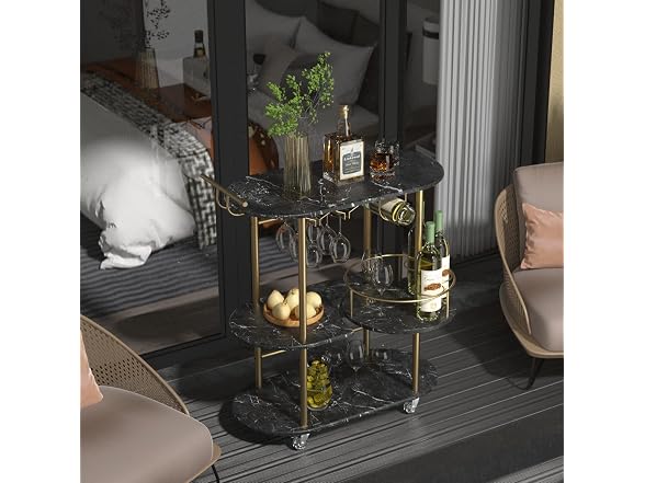 PAUKIN 4-Tier Bar Storage Cart