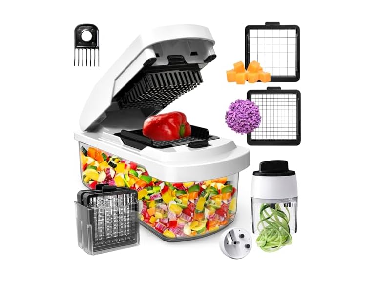 Vegetable Chopper: 10 in 1 Food Chopper