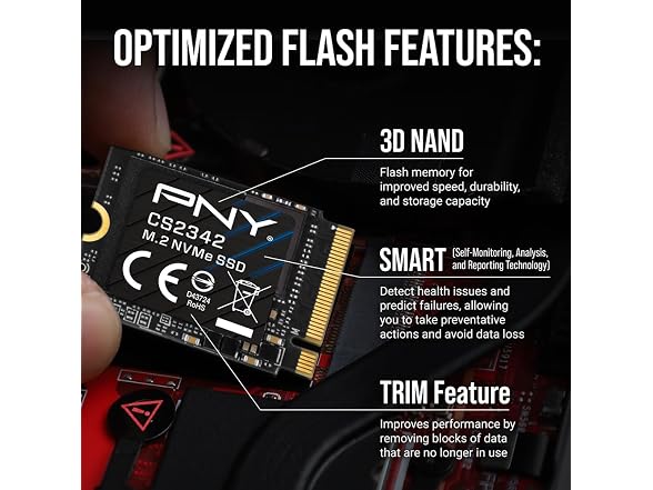 PNY CS2342 2TB Gen4 PCIe NVMe M.2 2230