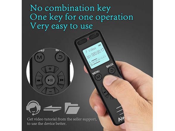Aiworth 136GB Digital Voice Recorder
