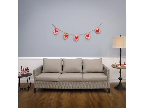 Valentine's Red Hearts and Dots Garland