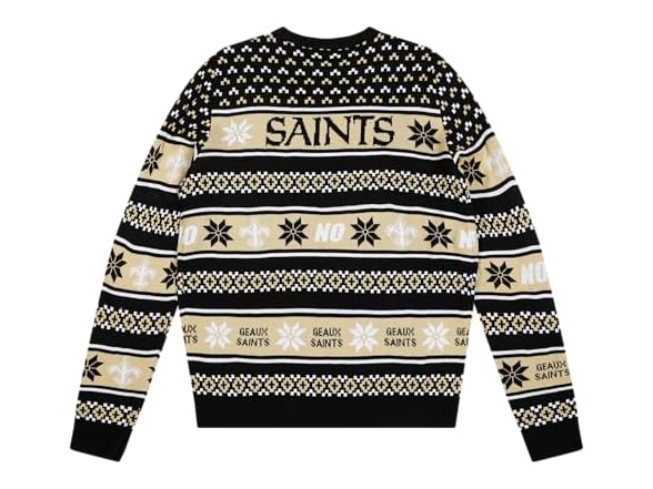 NEW ORLEANS SAINTS (Large) Big Logo Ugly Sweater