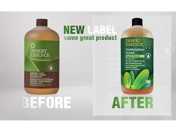 Desert Essence Face Wash Thrghly Clean Refill