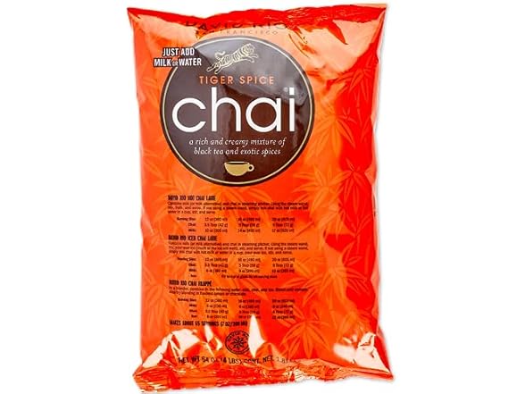 1PK David Rio Food Service Bag Tiger Spice Chai