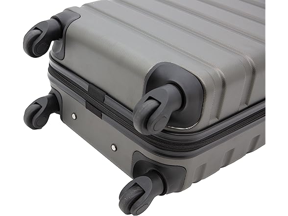 BELLA Travelers Club Harper Luggage, Charcoal, 22IN