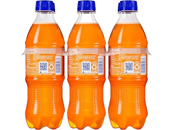 6PK Fanta Orange Soda Soft Drink, 16.9 fl oz