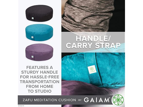 Gaiam Zafu Meditation Cushion, Indigo