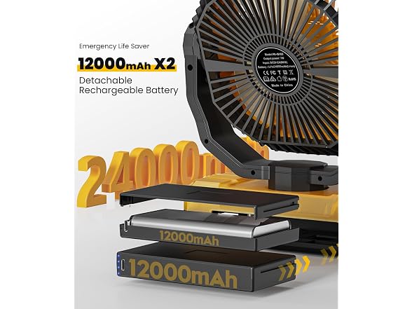 korbot Camping Fan 24000mAh