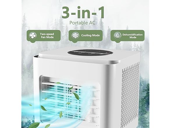 Vossfamul 8,000 BTU Portable Air Conditioner