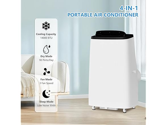 AutoSteelix 14000 BTU Portable Air Conditioner