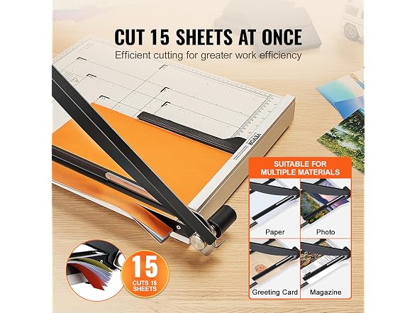 Paper Cutter, Guillotine Trimmer, 18" Cut