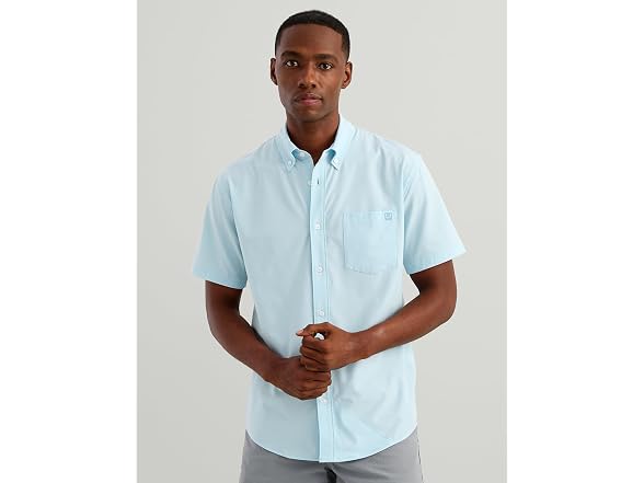 HUK Men's (L) Mens Kona Solid Short Sleeve Fishing