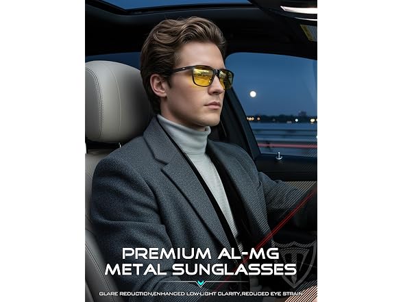 Men's Retro Metal Frame Driving