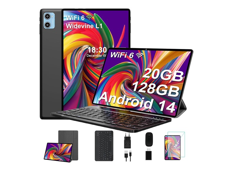 ?SUAAT S3 10.1 inch Tablet Android 14 Tablet with Octa-co