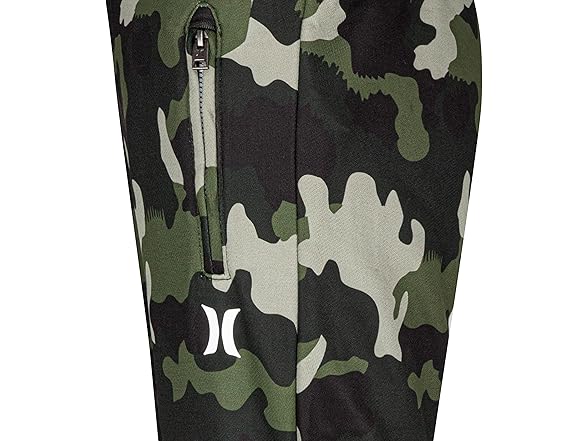 Hurley Boy Green Camo Jogger Pants (XL)