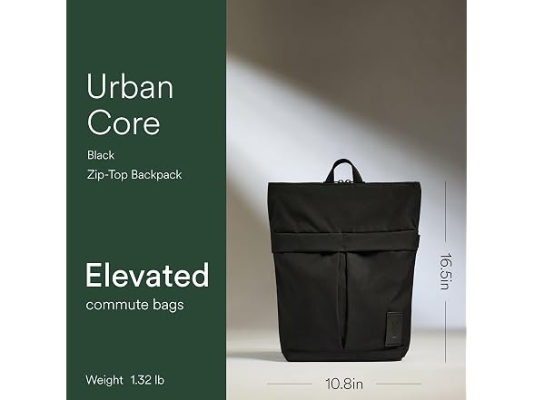 ANTLER - Urban Core Zip Top Backpack, 12L
