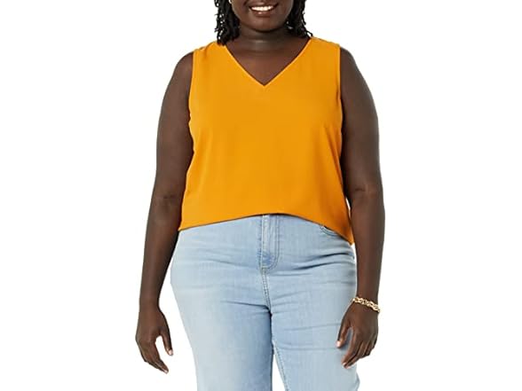 Amazon Essentials Women Regular-Fit V Neck Top
