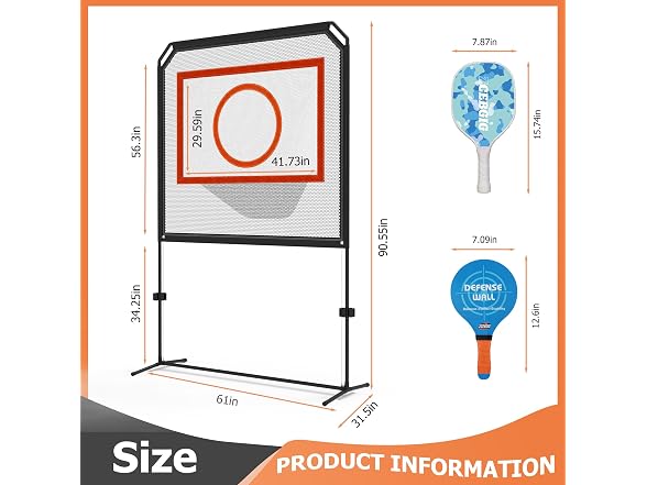 Regulation Size Portable Pickleball Net